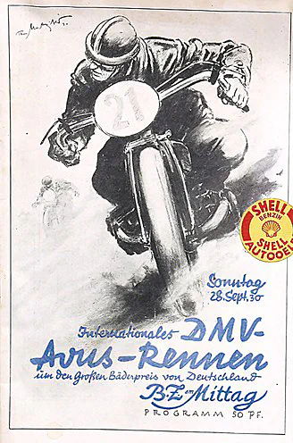 1930-09-28 | AVUS | AVUS-Rennplakate | avus event artwork | avus programme cover | avus poster | carsten riede