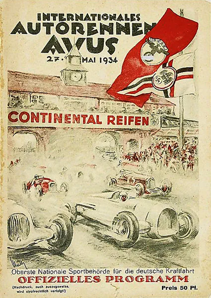 1934-05-27 | AVUS | AVUS-Rennplakate | avus event artwork | avus programme cover | avus poster | carsten riede