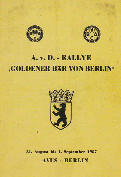 1957-09-01 | AVUS | AVUS-Rennplakate | avus event artwork | avus programme cover | avus poster | carsten riede