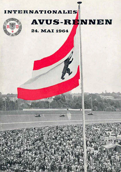 1964-05-24 | AVUS | AVUS-Rennplakate | avus event artwork | avus programme cover | avus poster | carsten riede