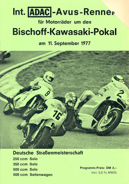 1977-09-11 | AVUS | AVUS-Rennplakate | avus event artwork | avus programme cover | avus poster | carsten riede