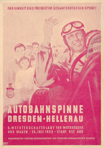 1953-07-26 | Dresden | DDR-Rennplakate | gdr event artwork | gdr programme cover | gdr poster | carsten riede