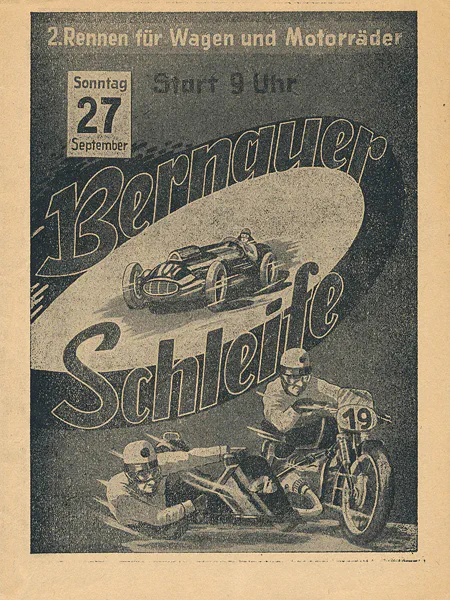 1953-09-27 | Bernau | DDR-Rennplakate | gdr event artwork | gdr programme cover | gdr poster | carsten riede