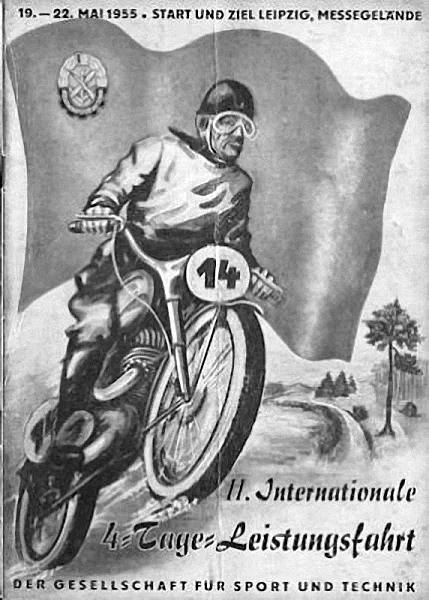 1955-05-19 | Leipzig | DDR-Rennplakate | gdr event artwork | gdr programme cover | gdr poster | carsten riede