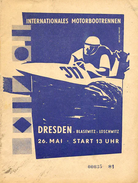 1957-05-26 | Dresden | DDR-Rennplakate | gdr event artwork | gdr programme cover | gdr poster | carsten riede