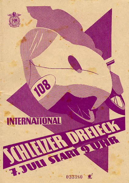 1957-07-07 | Schleiz | DDR-Rennplakate | gdr event artwork | gdr programme cover | gdr poster | carsten riede
