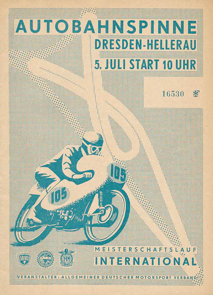 1959-07-05 | Dresden | DDR-Rennplakate | gdr event artwork | gdr programme cover | gdr poster | carsten riede