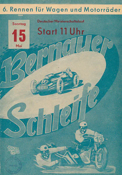 1960-05-15 | Bernau | DDR-Rennplakate | gdr event artwork | gdr programme cover | gdr poster | carsten riede