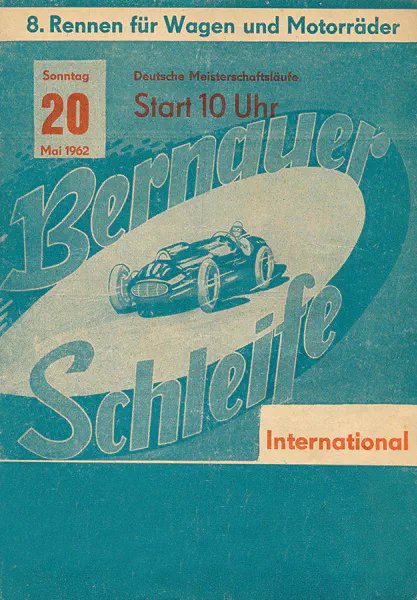 1962-05-20 | Bernau | DDR-Rennplakate | gdr event artwork | gdr programme cover | gdr poster | carsten riede