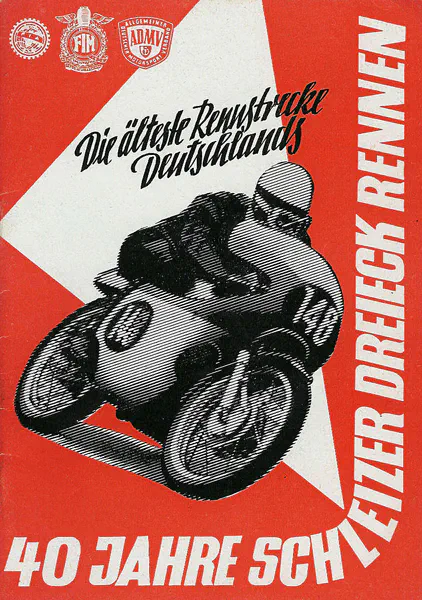 1963-07-14 | Schleiz | DDR-Rennplakate | gdr event artwork | gdr programme cover | gdr poster | carsten riede