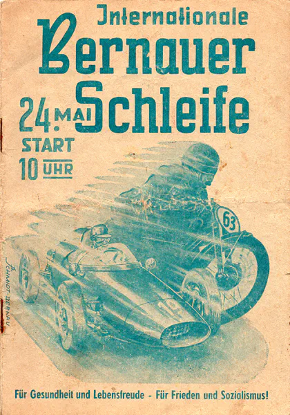 1964-05-24 | Bernau | DDR-Rennplakate | gdr event artwork | gdr programme cover | gdr poster | carsten riede