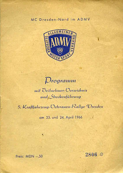 1966-04-23 | Dresden | DDR-Rennplakate | gdr event artwork | gdr programme cover | gdr poster | carsten riede