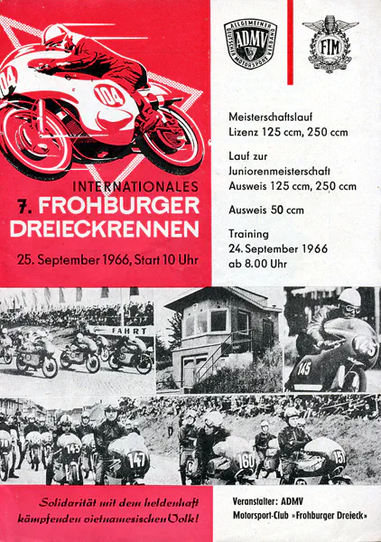 1966-09-25 | Frohburg | DDR-Rennplakate | gdr event artwork | gdr programme cover | gdr poster | carsten riede