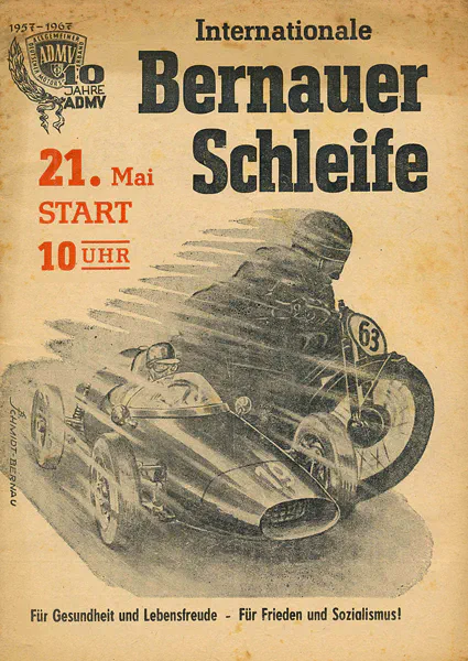 1967-05-21 | Bernau | DDR-Rennplakate | gdr event artwork | gdr programme cover | gdr poster | carsten riede