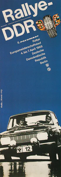 1968-04-07 | DDR | DDR-Rennplakate | gdr event artwork | gdr programme cover | gdr poster | carsten riede