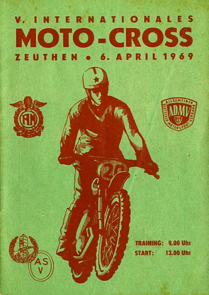 1969-04-06 | Zeuthen | DDR-Rennplakate | gdr event artwork | gdr programme cover | gdr poster | carsten riede