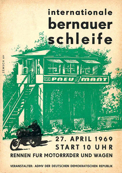 1969-04-27 | Bernau | DDR-Rennplakate | gdr event artwork | gdr programme cover | gdr poster | carsten riede