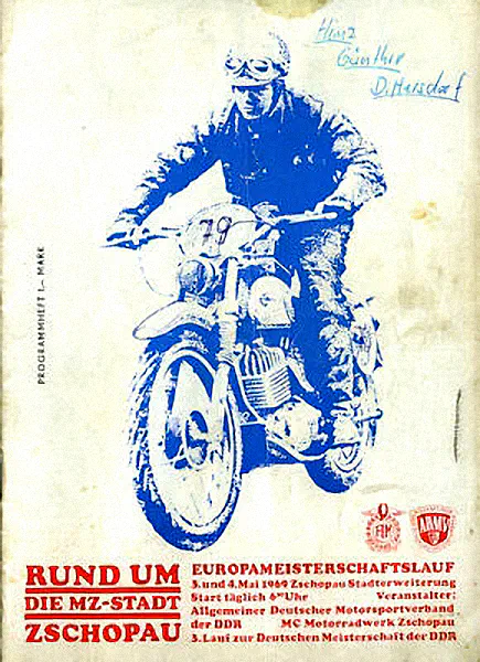 1969-05-03 | Zschopau | DDR-Rennplakate | gdr event artwork | gdr programme cover | gdr poster | carsten riede