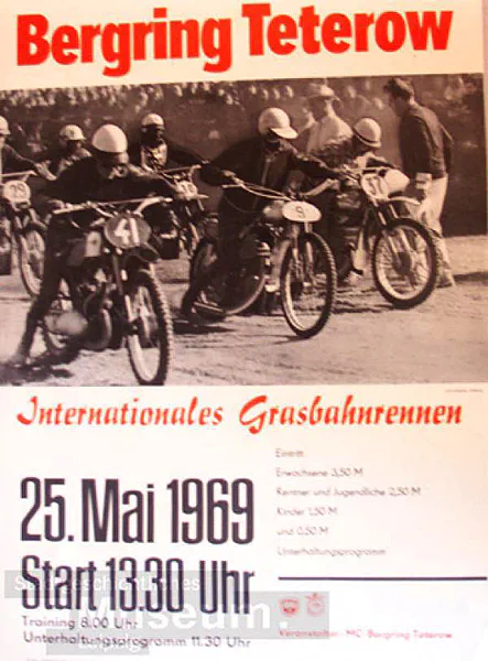 1969-05-25 | Teterow | DDR-Rennplakate | gdr event artwork | gdr programme cover | gdr poster | carsten riede