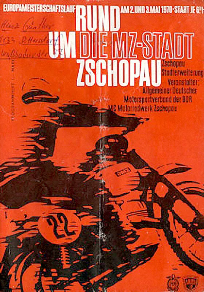 1970-05-02 | Zschopau | DDR-Rennplakate | gdr event artwork | gdr programme cover | gdr poster | carsten riede