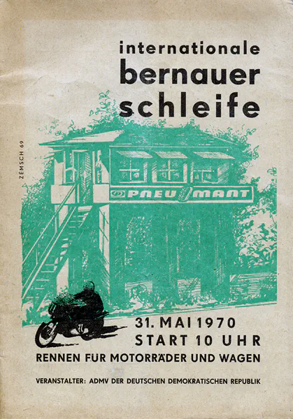 1970-05-31 | Bernau | DDR-Rennplakate | gdr event artwork | gdr programme cover | gdr poster | carsten riede