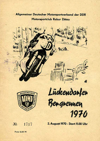 1970-08-02 | Lückendorf | DDR-Rennplakate | gdr event artwork | gdr programme cover | gdr poster | carsten riede