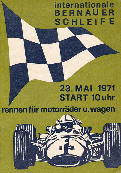 1971-05-23 | Bernau | DDR-Rennplakate | gdr event artwork | gdr programme cover | gdr poster | carsten riede