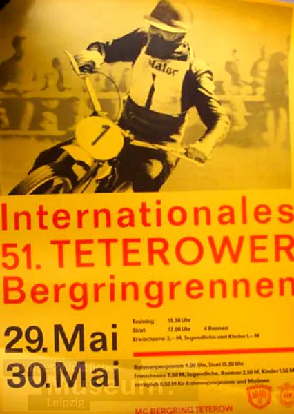 1971-05-29 | Teterow | DDR-Rennplakate | gdr event artwork | gdr programme cover | gdr poster | carsten riede