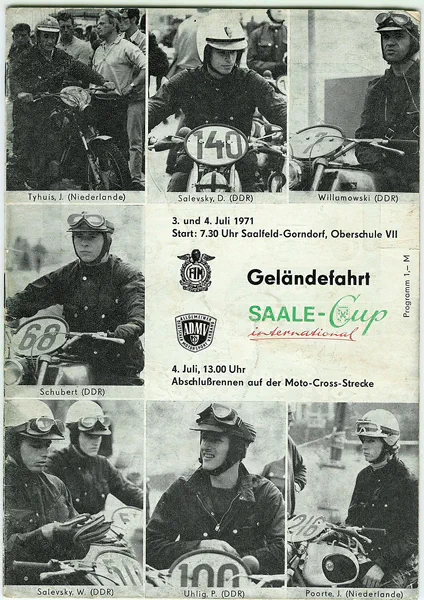 1971-07-04 | Saalfeld | DDR-Rennplakate | gdr event artwork | gdr programme cover | gdr poster | carsten riede