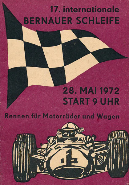 1972-05-28 | Bernau | DDR-Rennplakate | gdr event artwork | gdr programme cover | gdr poster | carsten riede