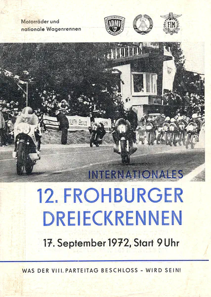 1972-09-17 | Frohburg | DDR-Rennplakate | gdr event artwork | gdr programme cover | gdr poster | carsten riede