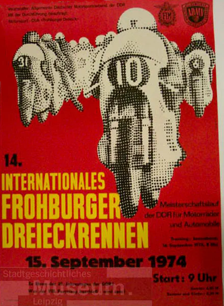 1974-09-15 | Frohburg | DDR-Rennplakate | gdr event artwork | gdr programme cover | gdr poster | carsten riede