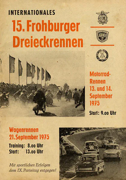 1975-09-21 | Frohburg | DDR-Rennplakate | gdr event artwork | gdr programme cover | gdr poster | carsten riede