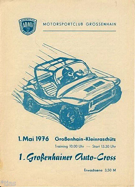 1976-05-01 | Grossenhain | DDR-Rennplakate | gdr event artwork | gdr programme cover | gdr poster | carsten riede
