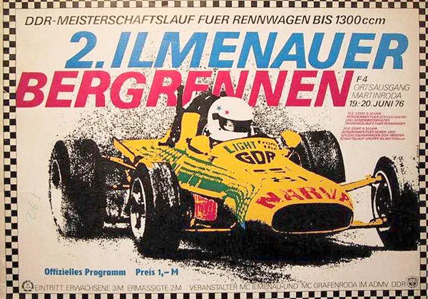 1976-06-19 | Ilmenau | DDR-Rennplakate | gdr event artwork | gdr programme cover | gdr poster | carsten riede