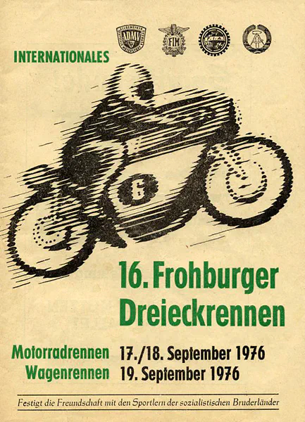 1976-09-19 | Frohburg | DDR-Rennplakate | gdr event artwork | gdr programme cover | gdr poster | carsten riede