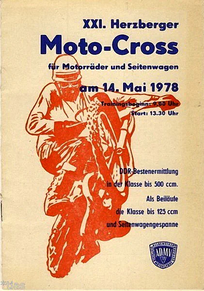 1978-05-14 | Herzberg | DDR-Rennplakate | gdr event artwork | gdr programme cover | gdr poster | carsten riede