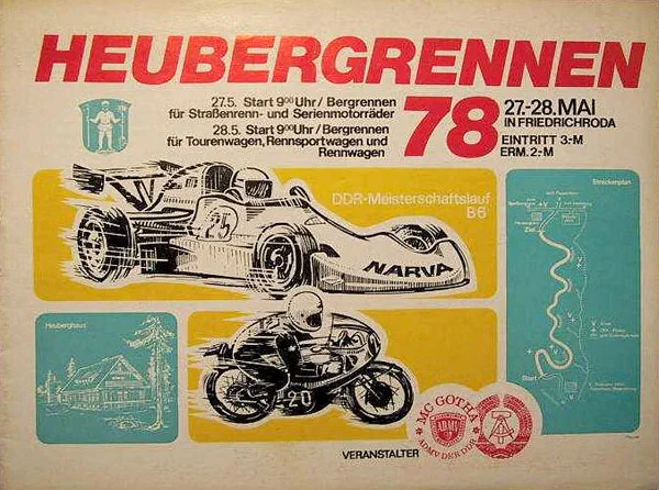 1978-05-27 | Friedrichroda | DDR-Rennplakate | gdr event artwork | gdr programme cover | gdr poster | carsten riede