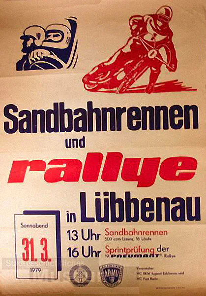 1979-03-31 | Lübbenau | DDR-Rennplakate | gdr event artwork | gdr programme cover | gdr poster | carsten riede