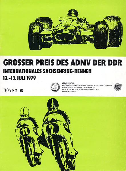 1979-07-15 | Sachsenring | DDR-Rennplakate | gdr event artwork | gdr programme cover | gdr poster | carsten riede
