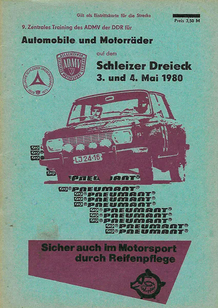 1980-05-04 | Schleiz | DDR-Rennplakate | gdr event artwork | gdr programme cover | gdr poster | carsten riede