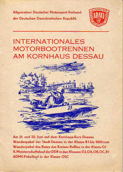 1980-06-22 | Dessau | DDR-Rennplakate | gdr event artwork | gdr programme cover | gdr poster | carsten riede