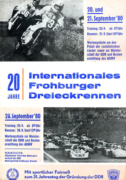 1980-09-28 | Frohburg | DDR-Rennplakate | gdr event artwork | gdr programme cover | gdr poster | carsten riede