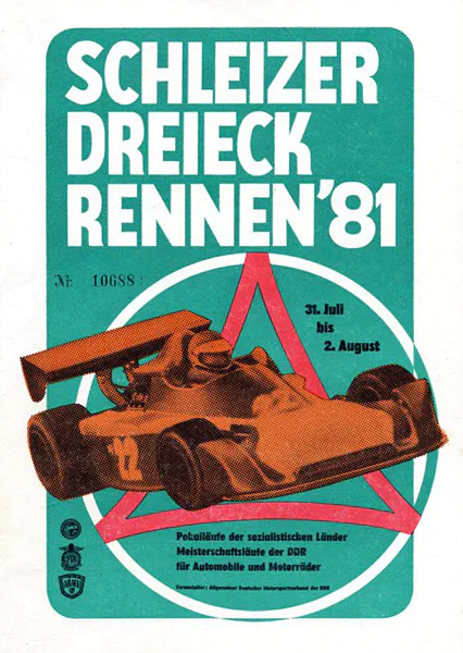 1981-08-02 | Schleiz | DDR-Rennplakate | gdr event artwork | gdr programme cover | gdr poster | carsten riede