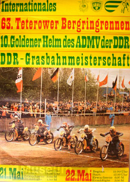 1983-05-21 | Teterow | DDR-Rennplakate | gdr event artwork | gdr programme cover | gdr poster | carsten riede