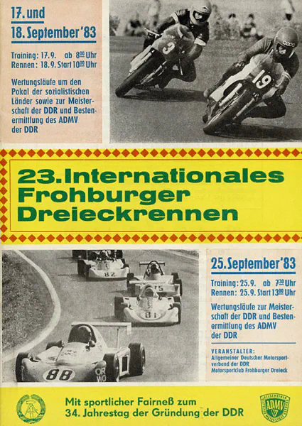 1983-09-25 | Frohburg | DDR-Rennplakate | gdr event artwork | gdr programme cover | gdr poster | carsten riede
