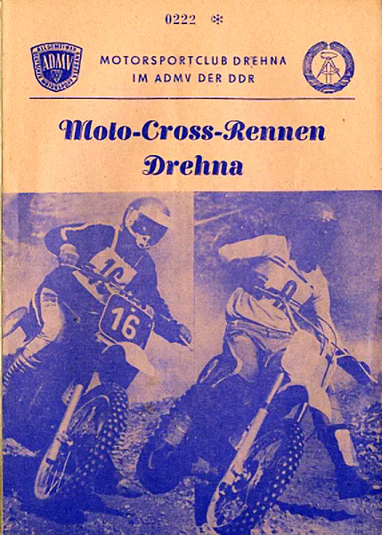 1987-10-04 | Drehna | DDR-Rennplakate | gdr event artwork | gdr programme cover | gdr poster | carsten riede