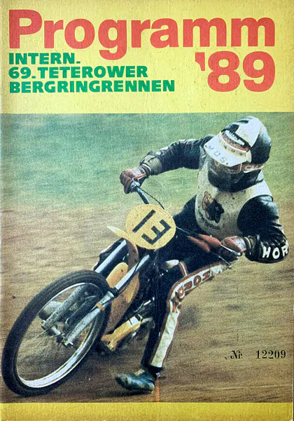 1989-05-13 | Teterow | DDR-Rennplakate | gdr event artwork | gdr programme cover | gdr poster | carsten riede