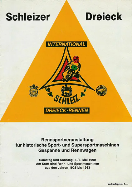 1990-05-06 | Schleiz | DDR-Rennplakate | gdr event artwork | gdr programme cover | gdr poster | carsten riede
