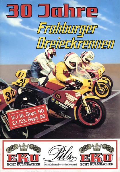 1990-09-23 | Frohburg | DDR-Rennplakate | gdr event artwork | gdr programme cover | gdr poster | carsten riede